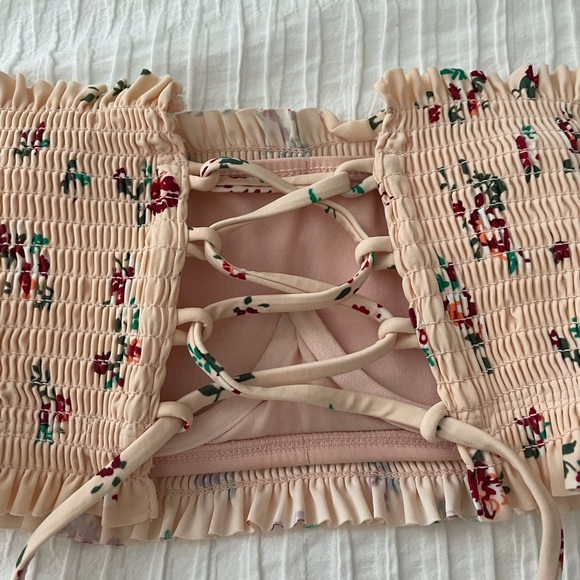 flowered bando bikini top - Picture 2 of 2